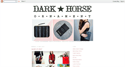 Desktop Screenshot of darkhorseornament.blogspot.com