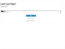 Tablet Screenshot of latelastnightlyrics.blogspot.com