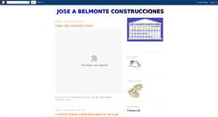 Desktop Screenshot of joseabelmonteconstrucciones.blogspot.com