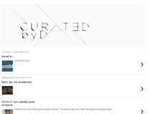 Tablet Screenshot of curatedbyd.blogspot.com