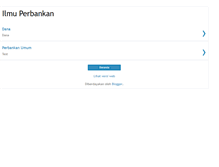 Tablet Screenshot of ilmubank.blogspot.com