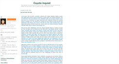 Desktop Screenshot of coyoteinquiet.blogspot.com