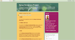 Desktop Screenshot of demokrasia-kenya.blogspot.com