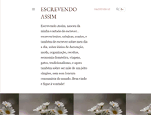 Tablet Screenshot of escrevendoassim.blogspot.com