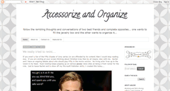 Desktop Screenshot of accessorizeandorganize.blogspot.com