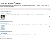 Tablet Screenshot of accessorizeandorganize.blogspot.com