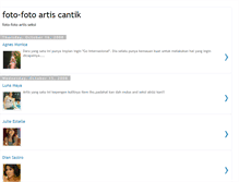 Tablet Screenshot of foto-seksiartisindo.blogspot.com