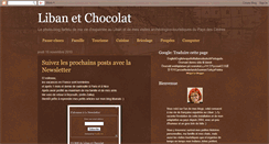 Desktop Screenshot of libanetchocolat.blogspot.com