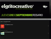 Tablet Screenshot of elgritocreativo.blogspot.com