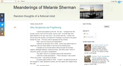 Desktop Screenshot of melaniesherman.blogspot.com