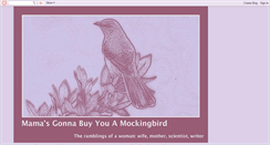 Desktop Screenshot of mamasmockingbird.blogspot.com