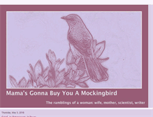 Tablet Screenshot of mamasmockingbird.blogspot.com