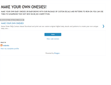 Tablet Screenshot of makeyourownonesies.blogspot.com