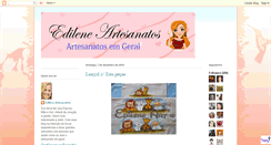 Desktop Screenshot of edilenedangeloartesanatos.blogspot.com