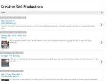 Tablet Screenshot of creativegirlproductions.blogspot.com