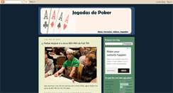 Desktop Screenshot of jogadasdepoker.blogspot.com