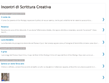Tablet Screenshot of incontriscritturacreativa.blogspot.com