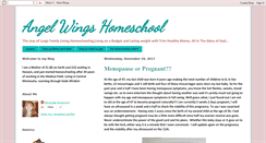 Desktop Screenshot of angelwingshomeschool.blogspot.com