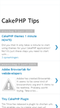Mobile Screenshot of cakephptips.blogspot.com