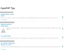 Tablet Screenshot of cakephptips.blogspot.com