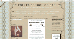Desktop Screenshot of enpointeballet.blogspot.com
