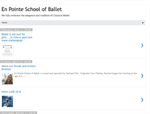 Tablet Screenshot of enpointeballet.blogspot.com