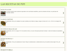 Tablet Screenshot of lasrecetasdepipi.blogspot.com