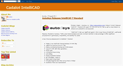 Desktop Screenshot of cadalot-intellicad.blogspot.com