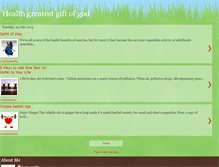 Tablet Screenshot of healththegreatestgiftofgod.blogspot.com