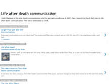 Tablet Screenshot of lifeafterdeathcommunication.blogspot.com