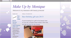 Desktop Screenshot of makeupby-monique.blogspot.com