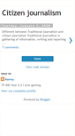 Mobile Screenshot of citizenjournalism-issues.blogspot.com