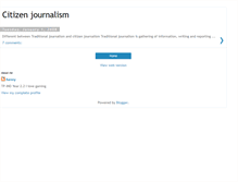 Tablet Screenshot of citizenjournalism-issues.blogspot.com