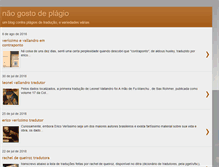 Tablet Screenshot of naogostodeplagio.blogspot.com