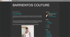 Desktop Screenshot of barrientoscouture.blogspot.com