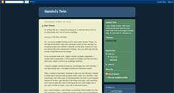 Desktop Screenshot of geministwinblog.blogspot.com