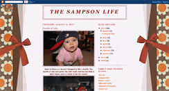 Desktop Screenshot of lifewiththesampsons.blogspot.com