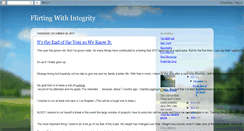 Desktop Screenshot of flirtingwithintegrity.blogspot.com