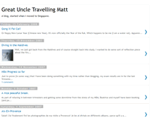 Tablet Screenshot of greatuncletravellingmatt.blogspot.com