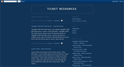 Desktop Screenshot of ftickets.blogspot.com