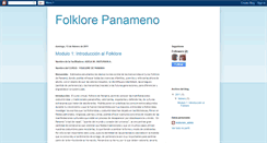 Desktop Screenshot of folklorepanameno.blogspot.com