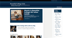 Desktop Screenshot of beautiful-collegegirls.blogspot.com