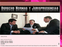 Tablet Screenshot of derecho-normas-jurisprudencias.blogspot.com