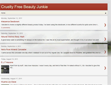 Tablet Screenshot of crueltyfreebeautyjunkie.blogspot.com