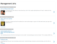 Tablet Screenshot of managementarts.blogspot.com