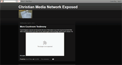 Desktop Screenshot of christianmedianetworkexposed.blogspot.com