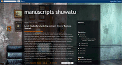 Desktop Screenshot of manuscripts-shuwatu.blogspot.com