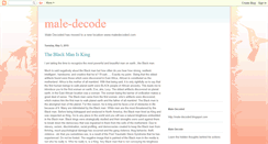 Desktop Screenshot of male-decoded.blogspot.com