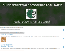 Tablet Screenshot of futsal-crdmiratejo.blogspot.com