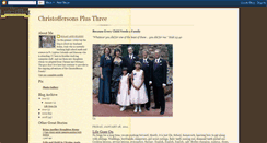 Desktop Screenshot of christoffersonsplusthree.blogspot.com